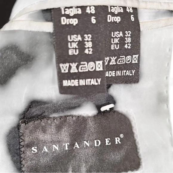 Santander Men's Blazer Navy Blue Size 32 - Picture 3 of 3